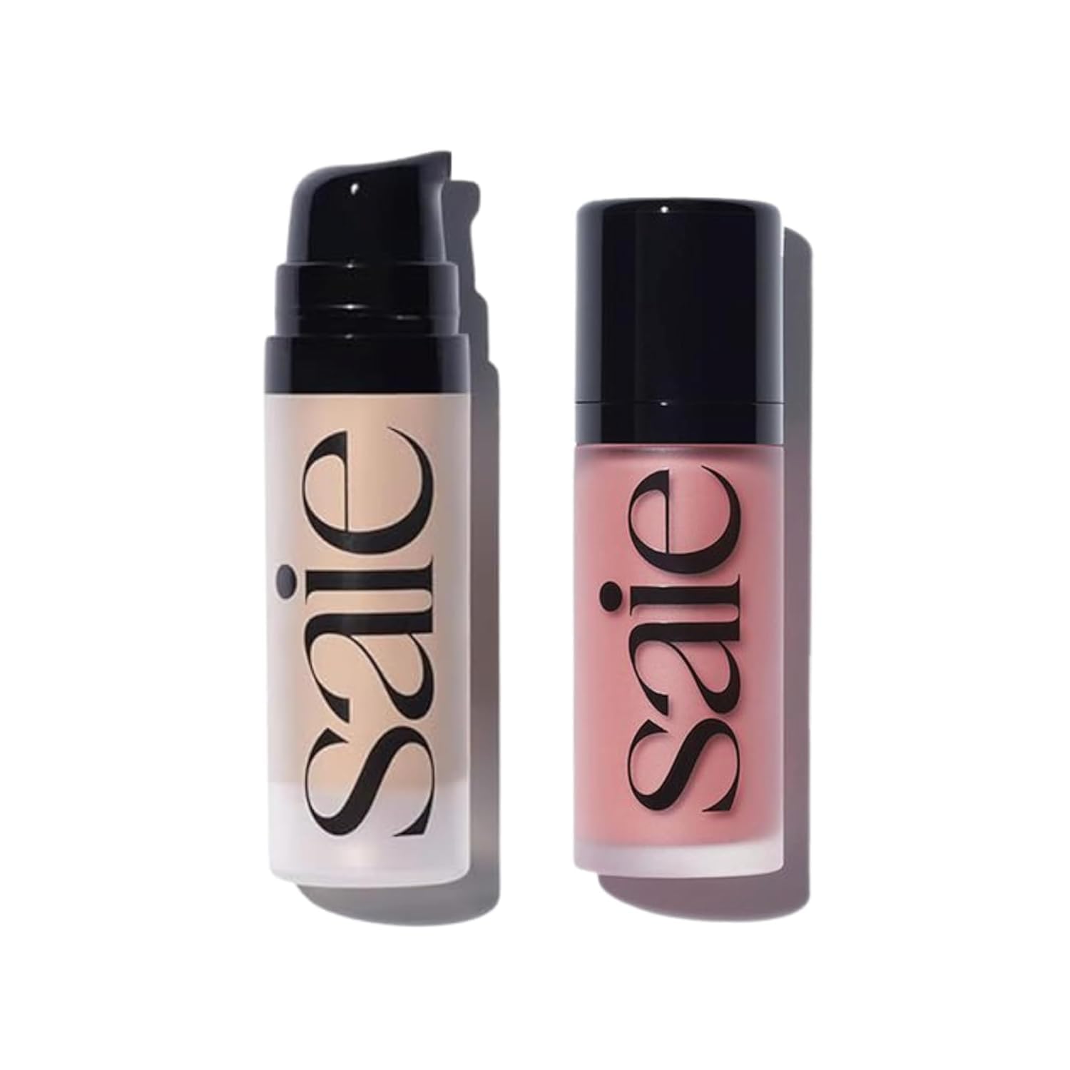 Saie Dewy Glow Duo - Dew Liquid Blush Lady (.40 oz), Mini Glowy Super Gel Warmglow (.5 oz) - Radiant Cheek Tint & Illuminating Primer for a Natural, Lit-From-Within Finish Saie buy supplements canada