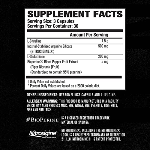 N.O. XT Nitric Oxide Supplement with Nitrosigine L Arginine & L Citrulline for Muscle Growth Jacked Factory buy supplements canada