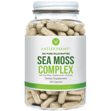 Antler Farms – 100% Pure Sea Moss Complex, 130 Capsules, Organic & Wildcrafted Irish Antler Farms buy supplements canada