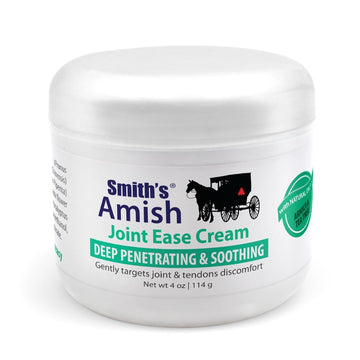 Smith’s Amish Joint Ease Cream 4 oz jar. Soothing and Cooling, with Botanicals of Arnica, Peppermint, Tea Tree, Rosemary and Eucalyptus Smith Amish buy supplements canada
