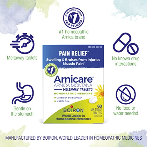 Boiron Arnicare Tablets for Pain Relief from Muscle Pain, Joint Soreness, Swelling from Injury or Bruises Boiron buy supplements canada