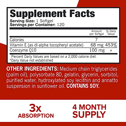 Qunol CoQ10 100mg Softgels, Ultra CoQ10 100mg, 3x Better Absorption, Antioxidant Qunol buy supplements canada