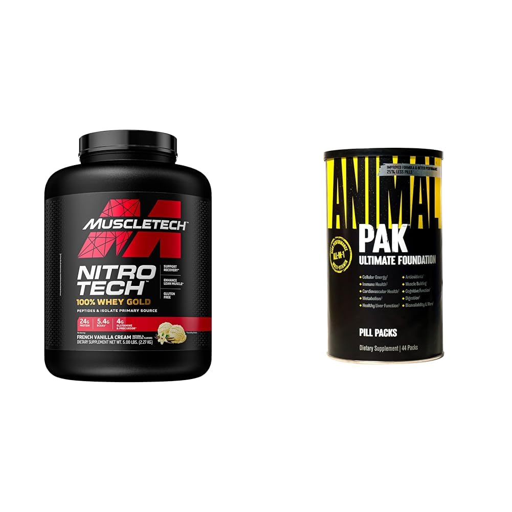 MuscleTech Whey Protein Powder Nitro-Tech Whey Gold Protein Powder & Animal Pak MuscleTech buy supplements canada