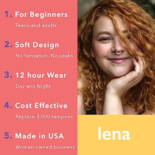Lena Menstrual Cup | 12hr Reusable Period Silicone Soft Cup | Tampon and Pad Alternative Lena buy supplements canada