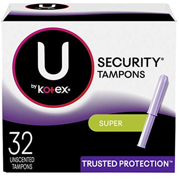 U by Kotex Security Tampons, Super Absorbency, Unscented, 32 Count U by Kotex buy supplements canada