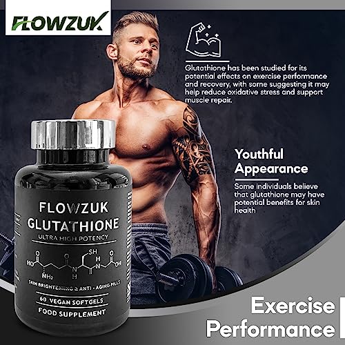 Glutathione Supplements Ultra High Strength 60 Easy to Swallow softgels with Added Vitamin C and Collagen FLOWZUK buy supplements canada