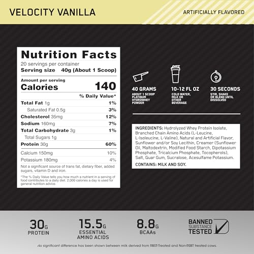 Optimum Nutrition Platinum Hydrowhey Protein Powder, 100% Hydrolyzed Whey Protein Optimum Nutrition buy supplements canada