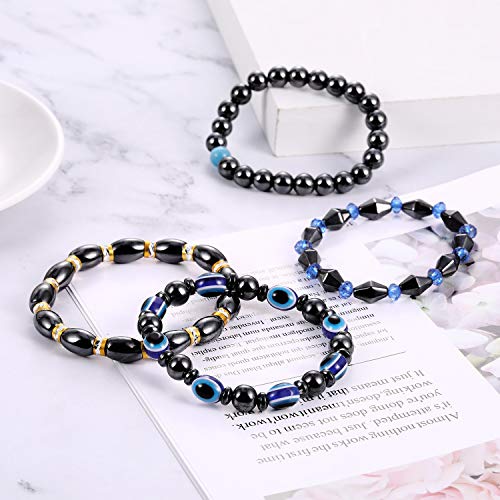 Hicarer 10 Pieces Magnetic Hematite Bracelets for Men Women Magnetic Bracelet Rock Hicarer buy supplements canada