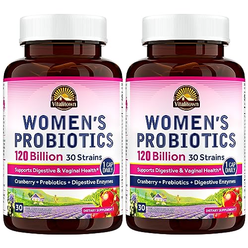 VITALITOWN Women's Probiotics 120 Billion CFUs 1 Daily, 30 Strains, with Prebiotics VITALITOWN buy supplements canada