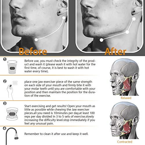Jawline Exerciser for Men & Women - Jaw Trainer, Facial Toner, and Double Chin Reducer COOLCHUMP buy supplements canada