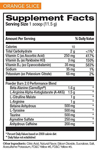 Powder Burn 2.0 Orange 35 Serving,14.24 Ounce Rivalus buy supplements canada