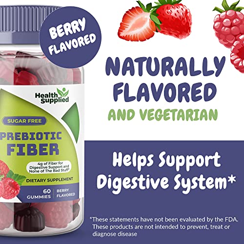 Fiber Prebiotic Gummies Sugar Free, Keto Friendly 2 Pack | Gut Cleansing, Digestive Health Health Supplied buy supplements canada