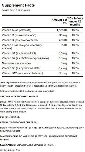 Pedia Poly-Vite Drops 1 2/3 fl Ounce Liquid B Protected buy supplements canada
