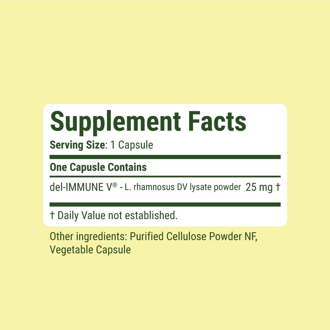Del-Immune V Daily by Stellar Biotics, All-Natural Immune Support & Gut Health, Immediate Care, Metabiotic: NextGen Probiotic Therapy (60 Caps) Del-Immune V buy supplements canada