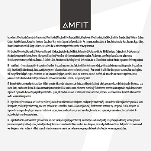 Amazon Brand - Amfit Nutrition Whey Protein Powder, White Chocolate Flavour, 33 Servings, 1 kg Amfit Nutrition buy supplements canada