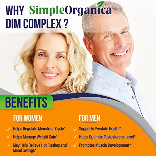 Simple Organica DIM Supplement for Women and Men 300mg with BioPerine, Broccoli Simple Organica buy supplements canada