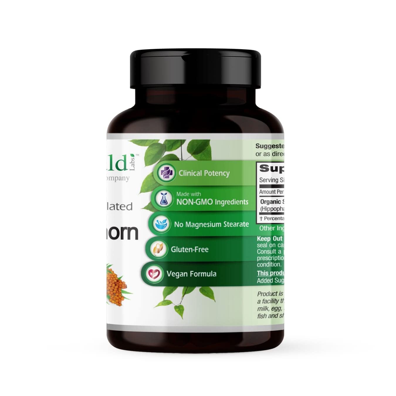 EMERALD LABS Sea Buckthorn - Dietary Supplement with Vitamins C, E & Omega 7 - Supports Adrenal, Energy, Skin & Immune Health - 60 Vegetable Capsules (30-Day Supply) EMERALD LABS buy supplements canada