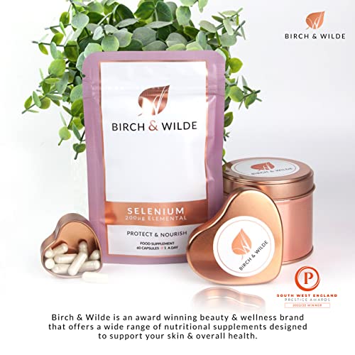Selenium Supplements - Selenium Capsules for Hair, Skin, Nails & Cognitive Function BIRCH & WILDE buy supplements canada