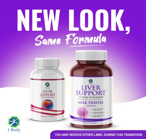 1 Body Liver Support: Twin Pack - 60 Capsules Each - Milk Thistle 1 Body buy supplements canada