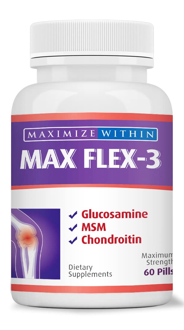 Maximum Slim Max Flex-3 Pain Relief Formula with Green Lipped Mussel - 60 Count Maximum Slim buy supplements canada