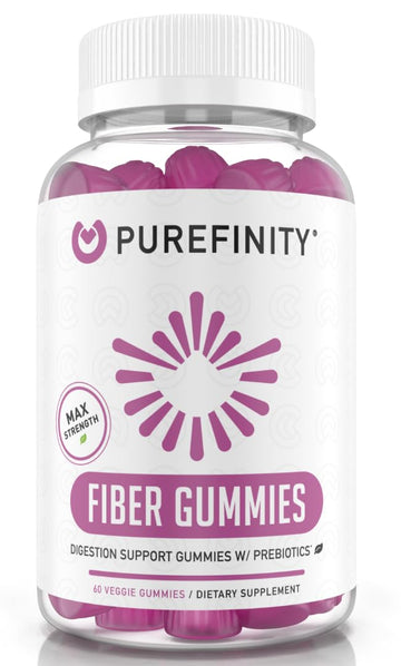 PUREFINITY Fiber Gummies for Adults with Inulin FOS from Chicory Root, Sugar Free Prebiotic Supplement for Daily Digestion PUREFINITY buy supplements canada
