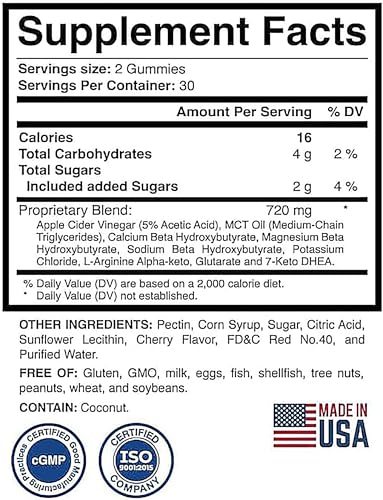 60 Counts Keto ACV Gummies Advanced Formula - Diet Gummies for Women & Men Sukol buy supplements canada