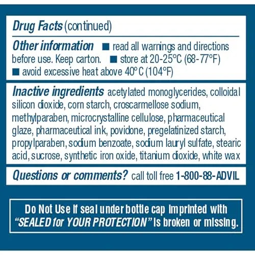 Advil Ibuprofen Coated Caplets Pain Reliever and Fever Reducer 200 Milligram 24Ct Advil buy supplements canada