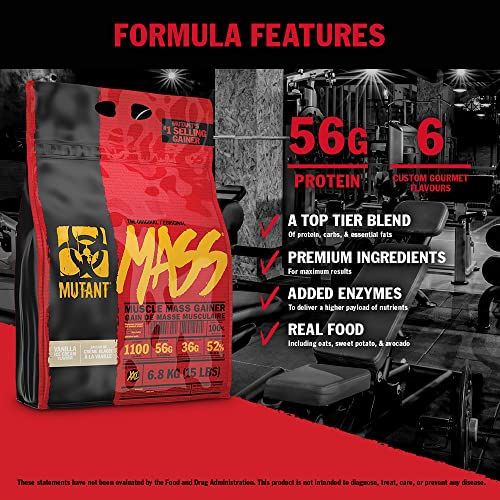 MUTANT Mass Weight Gainer Protein Powder, High-Calorie Workout Shakes Mutant buy supplements canada