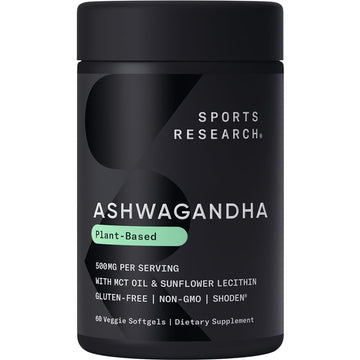 Sports Research® Ashwagandha Softgels with Coconut MCT Oil - Natural Adaptogen Sports Research buy supplements canada