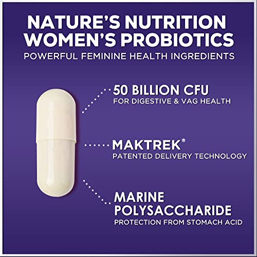 Probiotics for Women 4-in-1, 50 Billion CFU + Prebiotics, Vaginal Women's Probiotic Nature's Nutrition buy supplements canada