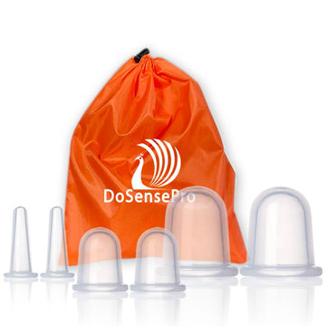 Cupping Kit for Massage Therapy - by DoSensePro, Cupping Set of 6 Professional Silicone Cups DoSensePro buy supplements canada