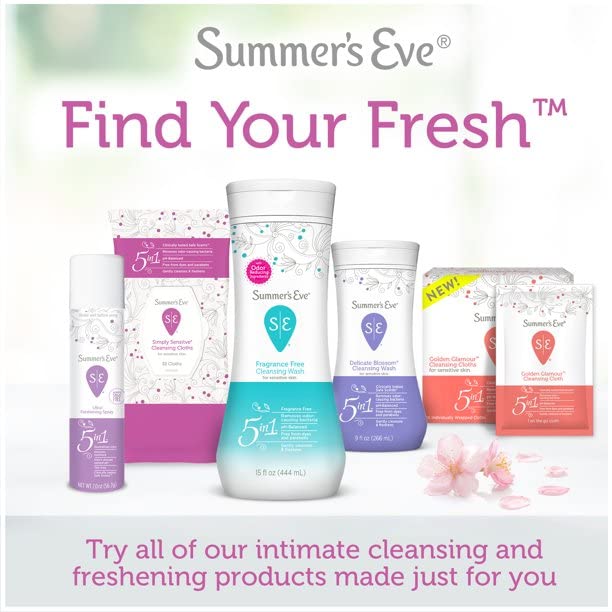 Summer's Eve Feminine Cleansing Cloths | Sensitive Skin | 16 Each | Pack of 2 Pink Rhyme buy supplements canada