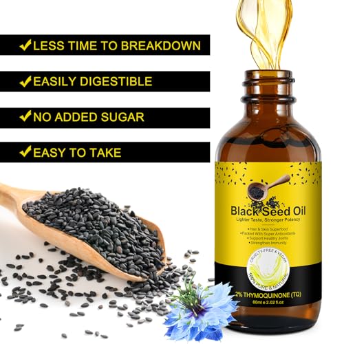 2 Pack Black Seed Oil, Organic Cold Pressed Unrefined Black Seed Oil, Pure Natural Black BDBFZCFP buy supplements canada