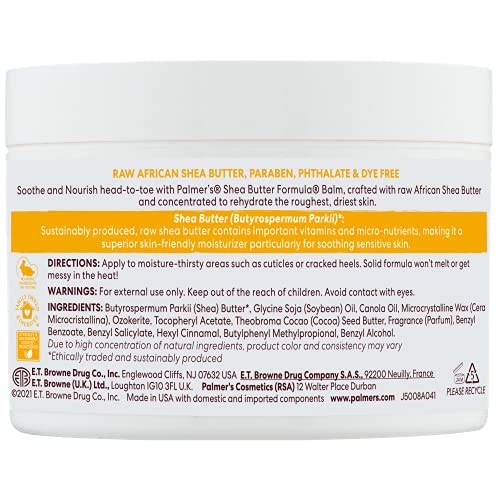 Palmer's Shea Butter Formula Raw African Shea Butter Balm, Nourishing Body Moisturizer Palmer's buy supplements canada