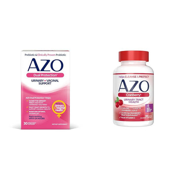 AZO Dual Protection | Urinary + Vaginal Support* | Prebiotic Plus Clinically Proven Women AZO buy supplements canada