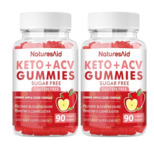 (2 Pack) 180 CT Keto Acv Gummies for Advanced Weight Loss & Belly Fat Burn - Pro Natures Aid buy supplements canada