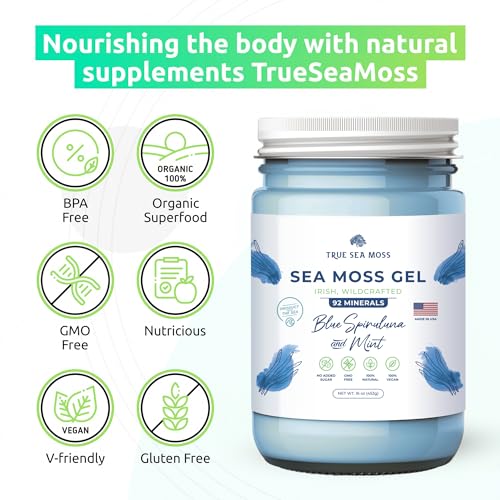 TrueSeaMoss Wildcrafted Irish Sea Moss Gel – Nutritious Raw Seamoss Rich in Minerals TrueSeaMoss buy supplements canada