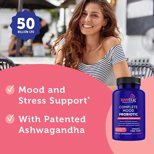 Lovebug Complete Mood Probiotic | 10 Clinically Studied Probiotic Strains & Patented lovebug PROBIOTICS buy supplements canada