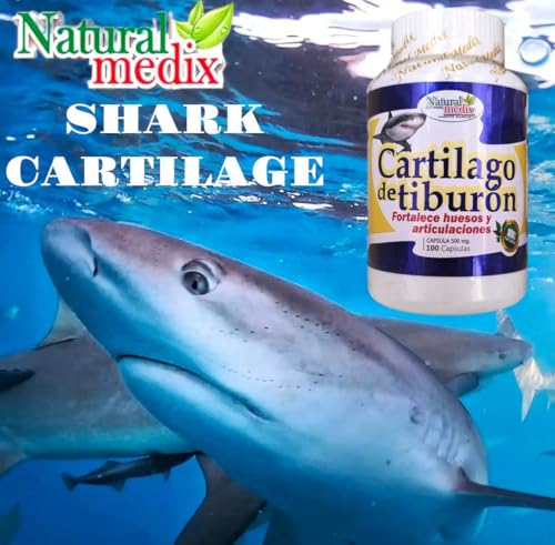 Natural medix Cartilage – Joint Support Supplement with Glucosamine, Collagen & Magnesium – 100 Caps - Cartílago de Tiburon Natural medix buy supplements canada