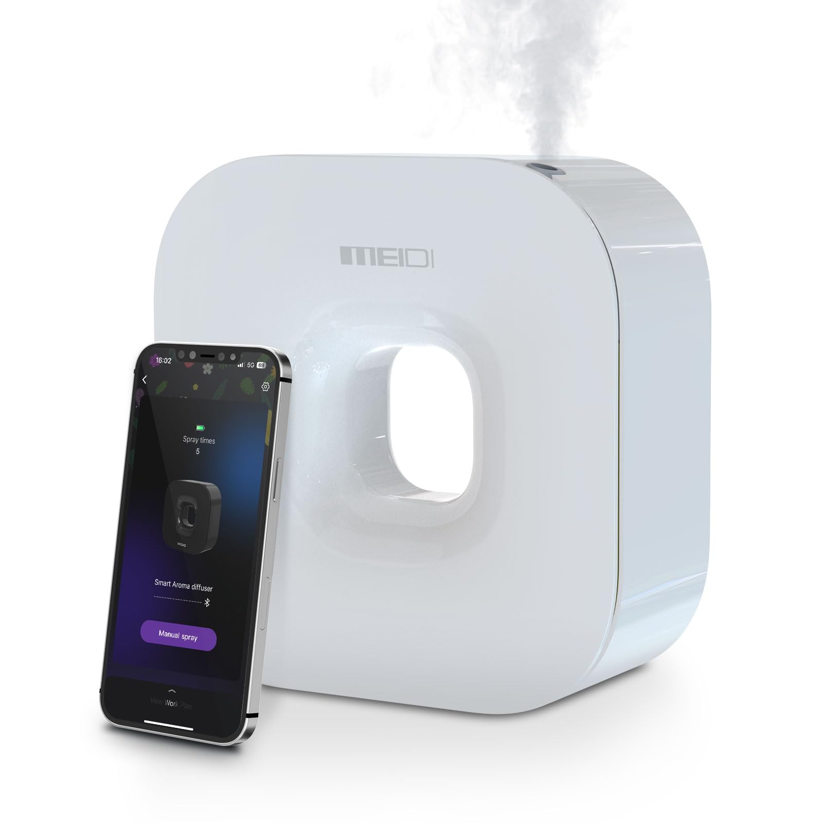 MEIDI Waterless Essential Oil Diffuser - Bluetooth Cordless Aromatherapy Diffuser with App Control MEIDI buy supplements canada