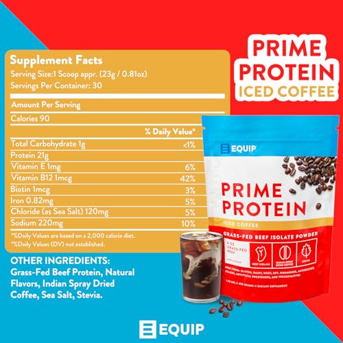 Equip Foods Prime Protein - Grass Fed Beef Protein Powder Isolate - Paleo and Keto Equip buy supplements canada