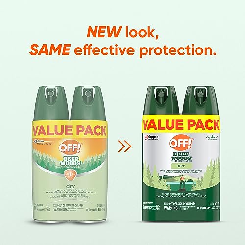 OFF! Deep Woods Insect Repellent Aerosol, Dry, Non-Greasy Formula, Bug OFF! buy supplements canada