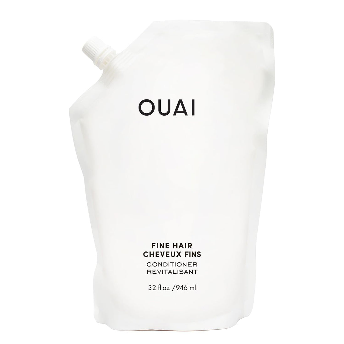 OUAI Fine Hair Conditioner Refill - Volumizing Conditioner Made with Keratin, Biotin and Chia Seed Oil - Adds Softness, Bounce and Volume - Free from Parabens, Sulfates, and Phthalates (32 Oz) OUAI buy supplements canada