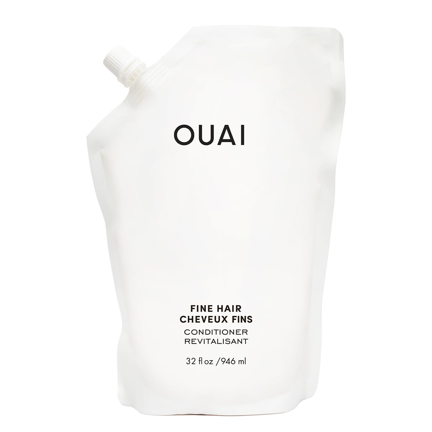 OUAI Fine Hair Conditioner Refill - Volumizing Conditioner Made with Keratin, Biotin and Chia Seed Oil - Adds Softness, Bounce and Volume - Free from Parabens, Sulfates, and Phthalates (32 Oz) OUAI buy supplements canada