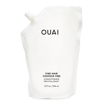 OUAI Fine Hair Conditioner Refill - Volumizing Conditioner Made with Keratin, Biotin and Chia Seed Oil - Adds Softness, Bounce and Volume - Free from Parabens, Sulfates, and Phthalates (32 Oz) OUAI buy supplements canada