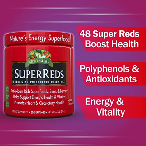 Garden Greens Super Reds Energizing Polyphenol Superfoods, Antioxidants, Powder Drink Garden Greens buy supplements canada