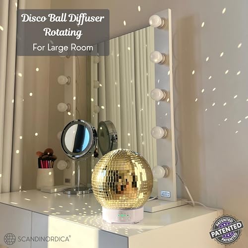Disco Ball Diffuser Rotating - 300 ML Mirror Ball Oil Diffuser, Essential Oils Diffusers for Home SCANDINORDICA buy supplements canada