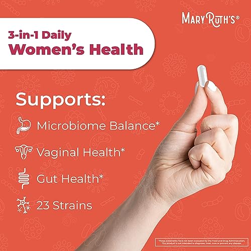 MaryRuth's 3-in-1 Daily Health Probiotics for Women | Clinically Tested | Hormone Support MaryRuth Organics buy supplements canada