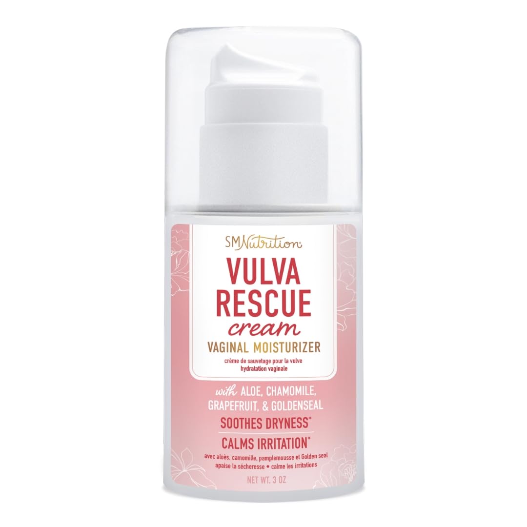 Vulva Rescue Moisturizer Cream | 3oz. PUMP | Soothes Vaginal Itch & Dryness | No Estrogen or Fragrance SMNutrition buy supplements canada