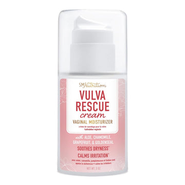 Vulva Rescue Moisturizer Cream | 3oz. PUMP | Soothes Vaginal Itch & Dryness | No Estrogen or Fragrance SMNutrition buy supplements canada